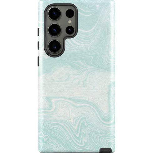 Marbleized Mint Galaxy S23 Ultra Pro Case
