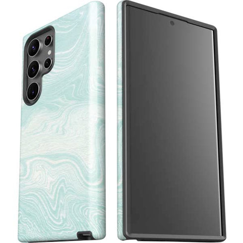 Marbleized Mint Galaxy S23 Ultra Pro Case