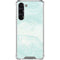 Marbleized Mint Galaxy S24 FE Clear Case