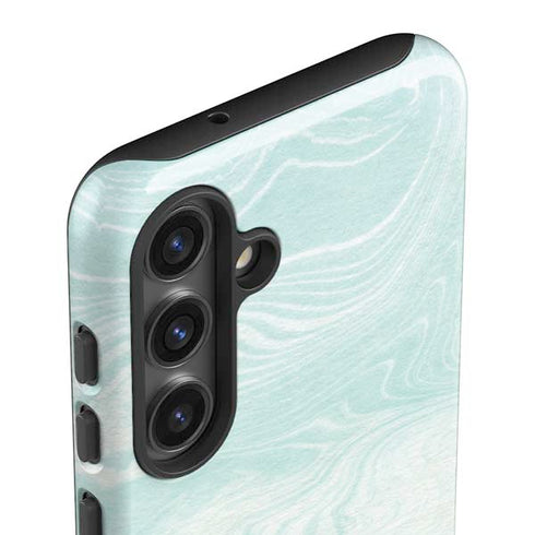 Marbleized Mint Galaxy S25 Impact Case
