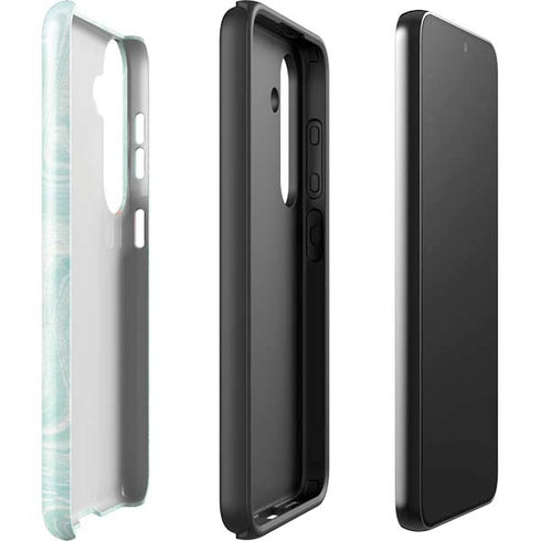 Marbleized Mint Galaxy S25 Impact Case
