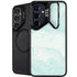 Marbleized Mint Galaxy S25 Kickstand Case