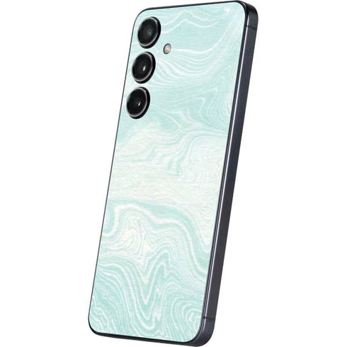 Marbleized Mint Galaxy S25 Skin