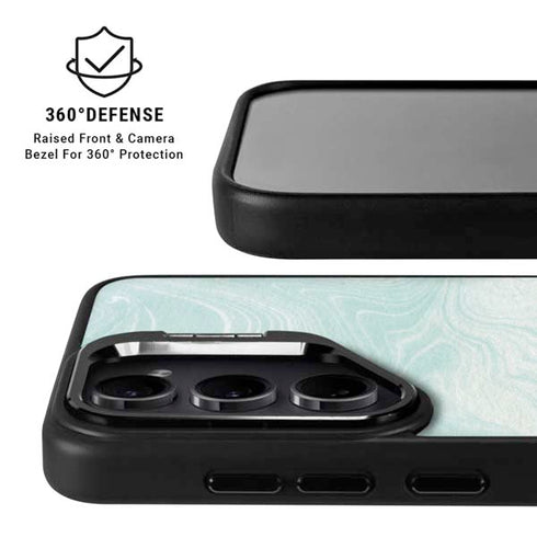 Marbleized Mint Galaxy S24 Ultra Kickstand Case