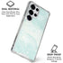 Marbleized Mint Galaxy S25 Ultra Clear Case