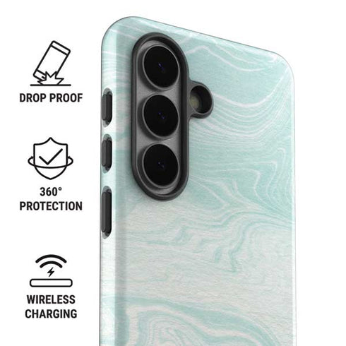 Marbleized Mint Galaxy S26 Impact Case