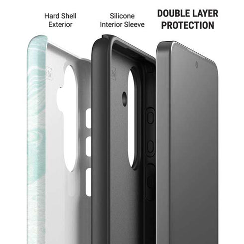 Marbleized Mint Galaxy S26 Impact Case
