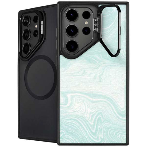 Marbleized Mint Galaxy S26 Ultra Kickstand Case