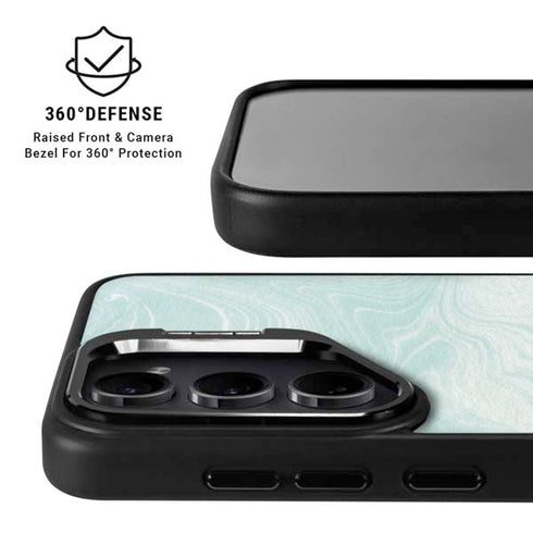 Marbleized Mint Galaxy S26 Ultra Kickstand Case