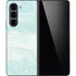Marbleized Mint Galaxy Z Fold5 5G Skin