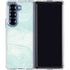 Marbleized Mint Galaxy Z Fold6 Clear Case