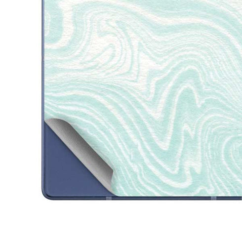 Marbleized Mint Galaxy Z Fold6 Skin
