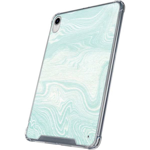 Marbleized Mint iPad 11th Gen (2025) Clear Case