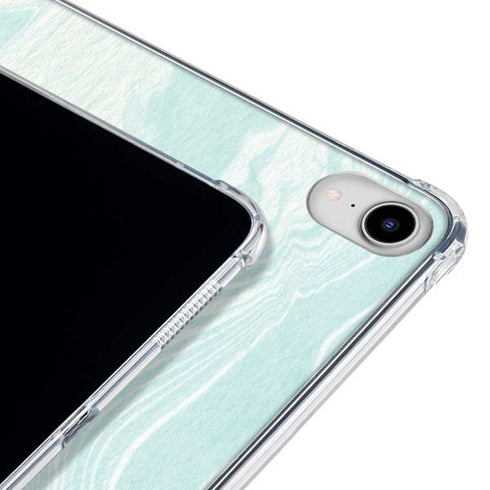 Marbleized Mint iPad 11th Gen (2025) Clear Case
