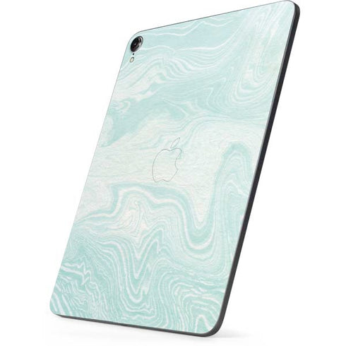 Marbleized Mint Apple iPad Pro Skin