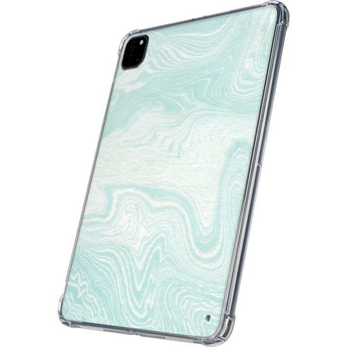 Marbleized Mint iPad Pro 11in (2024) Clear Case