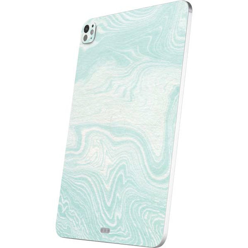 Marbleized Mint iPad Pro 13in M4 (2024) Skin