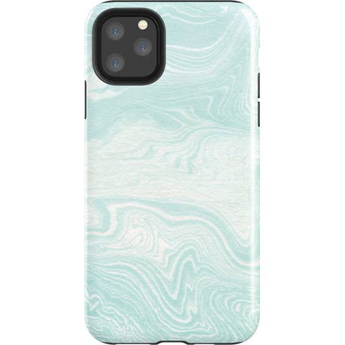 Marbleized Mint iPhone Cases