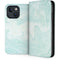 Marbleized Mint iPhone 14 Plus Folio Case