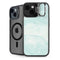 Marbleized Mint iPhone 14 Plus Kickstand Case