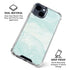 Marbleized Mint iPhone 15 Clear Case