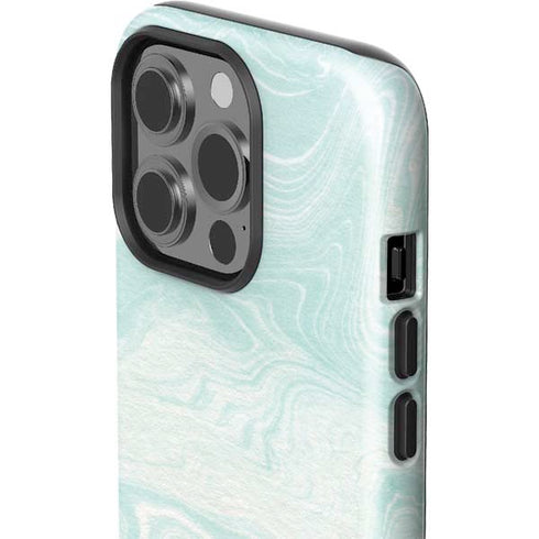 Marbleized Mint iPhone 15 Pro Impact Case