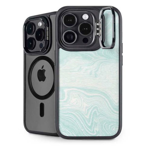 Marbleized Mint iPhone 15 Pro Max Kickstand Case