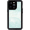 Marbleized Mint iPhone 15 Pro Waterproof Case