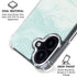 Marbleized Mint iPhone 16 Clear Case