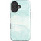 Marbleized Mint iPhone 16 Impact Case