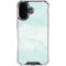 Marbleized Mint iPhone 16 Plus Clear Case