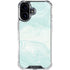 Marbleized Mint iPhone 16 Plus Clear Case