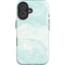 Marbleized Mint iPhone 16 Plus Impact Case