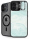 Marbleized Mint iPhone 16 Plus Kickstand Case