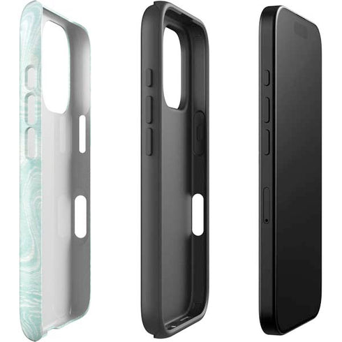 Marbleized Mint iPhone 16 Pro Impact Case
