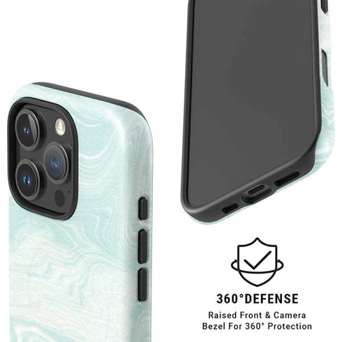 Marbleized Mint iPhone 16 Pro Magsafe Impact Case