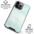 Marbleized Mint iPhone 16 Pro Max Clear Case
