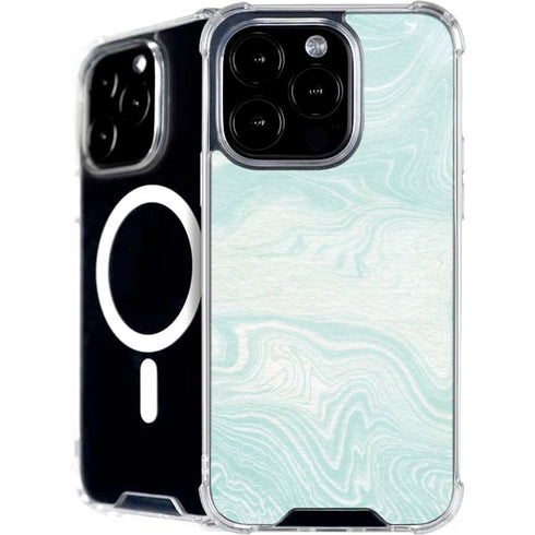 Marbleized Mint iPhone 16 Pro Max MagSafe Case