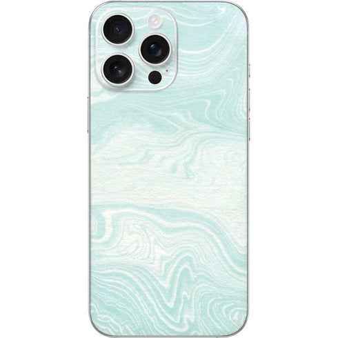Marbleized Mint iPhone 16 Pro Max Skin