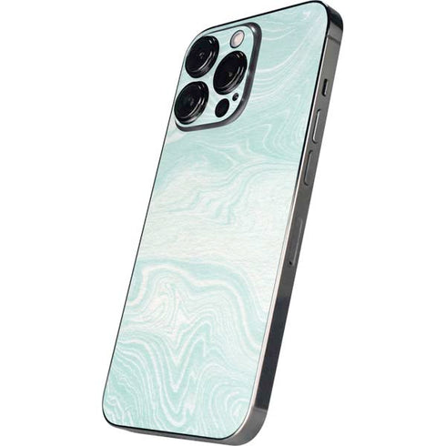 Marbleized Mint iPhone 16 Pro Max Skin