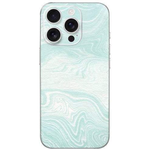 Marbleized Mint iPhone 16 Pro Skin