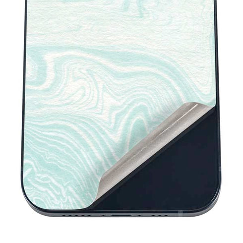 Marbleized Mint iPhone 16 Skin