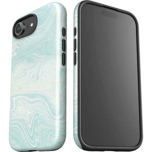 Marbleized Mint iPhone 16e Impact Case