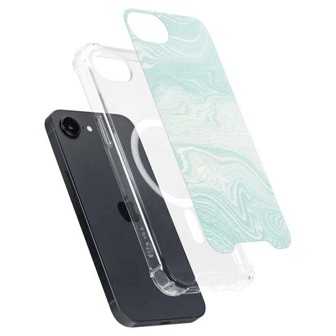 Marbleized Mint iPhone 16e MagSafe Case