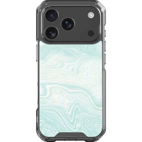 Marbleized Mint iPhone 18 Pro Clear Case