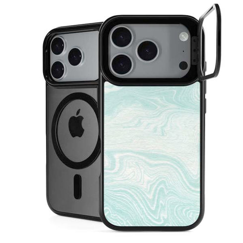 Marbleized Mint iPhone 18 Pro Kickstand Case