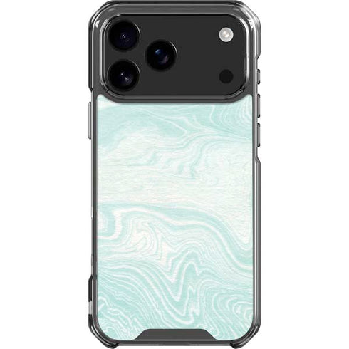Marbleized Mint iPhone 18 Pro Max Clear Case
