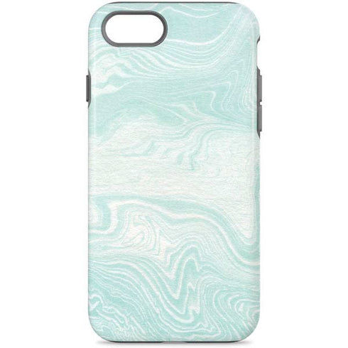 Marbleized Mint iPhone Cases