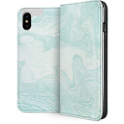 Marbleized Mint iPhone 8 Folio Case