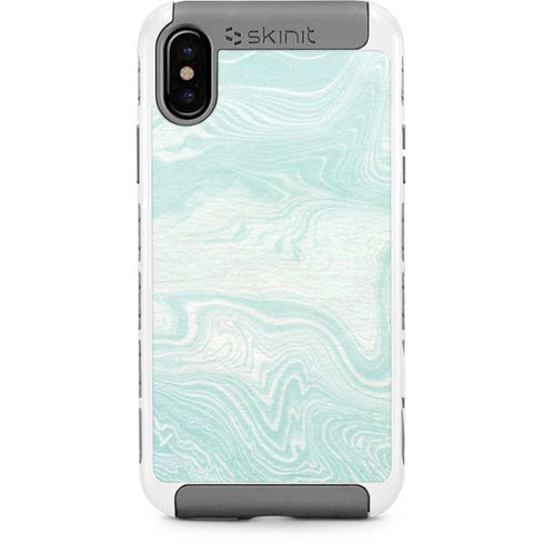 Marbleized Mint iPhone Cases